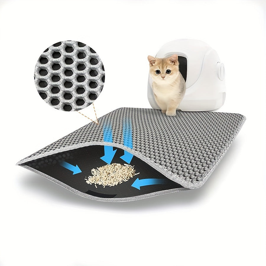 EVA Cat Litter Mat with Anti-Slip Base