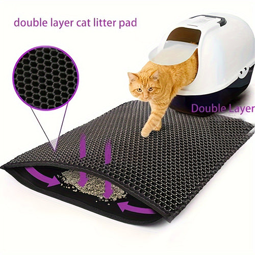 EVA Cat Litter Mat with Anti-Slip Base