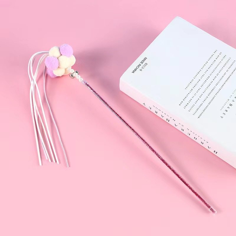 Feather Bell Cat Teaser Wand Toys