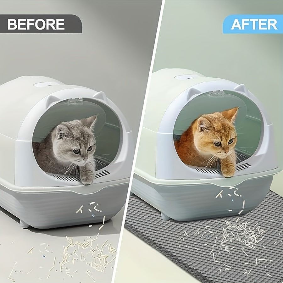 EVA Cat Litter Mat with Anti-Slip Base